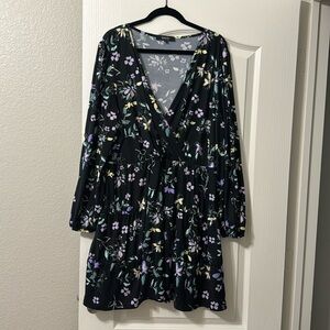 Simply Be long sleeve tiered dress US18 UK 22